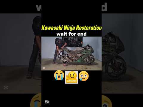 Kawasaki Ninja Full Restoration: From Wreck to Racing Beast #shorts