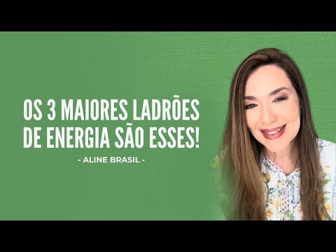 Os 3 maiores ladroes de energia são esses ! Aline Brasil