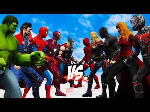 Epic 5v5 Battle! Team Avenger  vs Team Multiverse⚡🔥