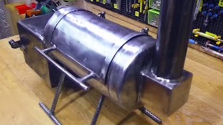 Man Turns Old Fire Extinguisher Into Portable Grill