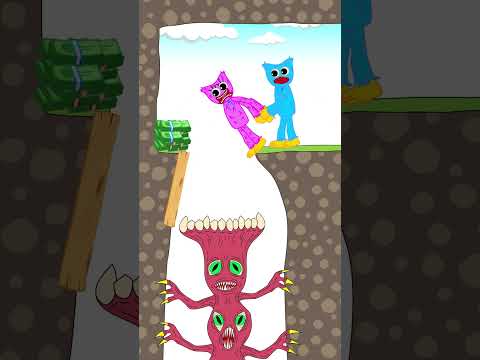 Huggy Wuggy warning Kissy Missy but in vain | Funny Animation 🤣🤣🤣 #shorts #animation #story