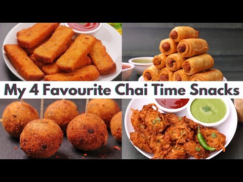 4 Easy & Tasty Snacks Recipes For Tea-Time | Yummy Tea-Time Snacks Recipes
