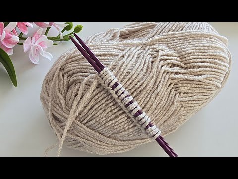 Aman Allahım!🧶Yelek, Süveter, Şal Ve Atkı, Bere İçin Kolay Örgü Modeli Dikişi