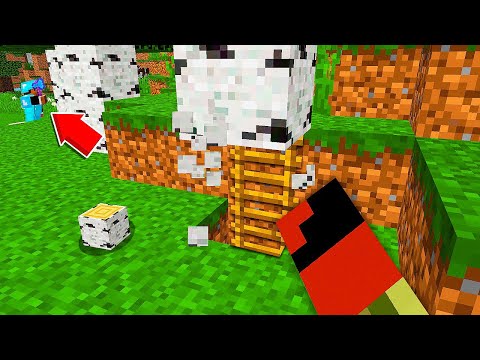 ROMPO un TRONCO 🌳 y ENCUENTRO una BASE SECRETA en MINECRAFT