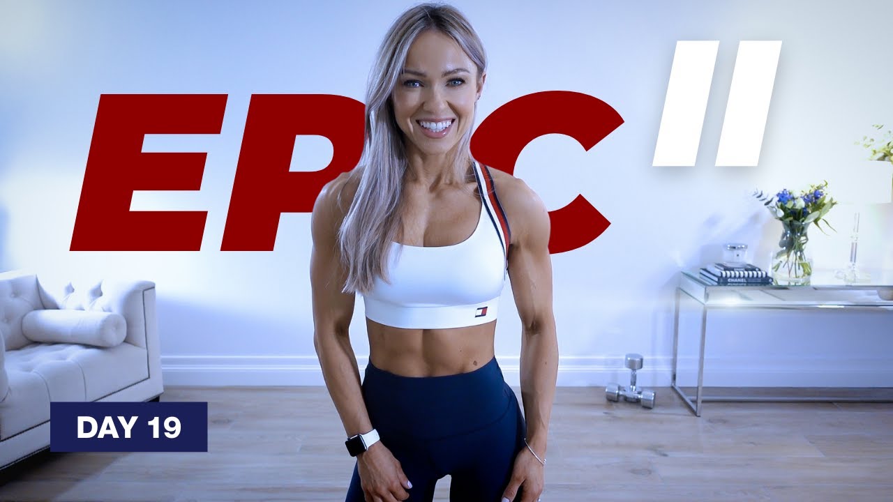 45 Min STRONG Shoulder Workout with Dumbbells - EPIC II - Day 19 - Caroline Girvan