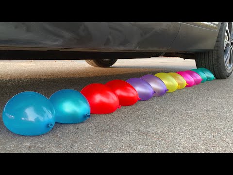 Experiment Car vs Water Balloons | Top 25 Crushing Crunchy & Soft Things by Car | Test Ex | #246