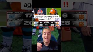 Clemson storms back and beats UNC! Dabo keeps his job. #collegefootball #clemsonfootball #fyp #cfb