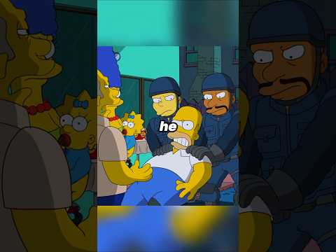 Homer Arrested for Pirated Movie #thesimpsons