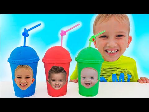 Vlad và Niki học làm đồ chơi từ cát động học