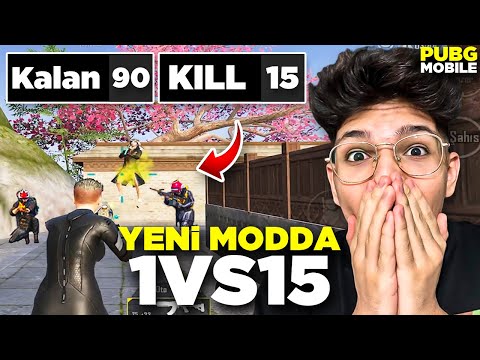 YENİ MODDA 1VS15 ATTIM! ÇOK İYİ | PUBG MOBİLE