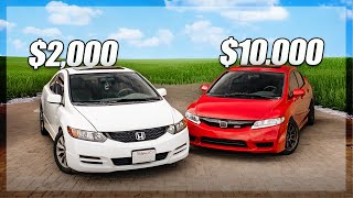 BASE Honda Civic vs Si... Worth 5X The Price?