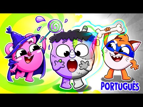 Bebê Monstro Perdeu Suas Cores! Aventura Divertida 🌈🎶 Músicas Infantis 🐱🐨🐰🦁