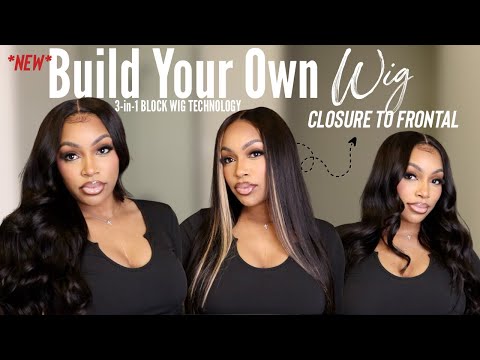 THIS IS NEXT LEVEL! Create Your Own Closure & Frontal Wig In Seconds! 3 WIGS IN 1 | ft. ISEE HAIR