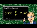 Exponent Rules and Simplification