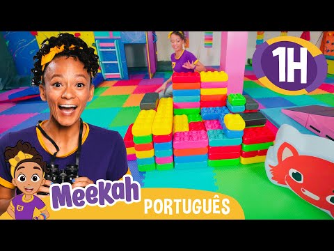 Meekah Nos Ensina Como Colorir um Arco-íris | 💜Olá Meekah!💜| Amigos do Blippi Brasil