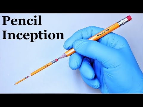 I carve a pencil from a pencil from a pencil