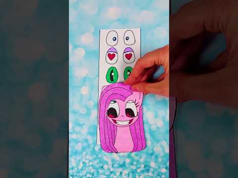 Mlp Pinkamena eyes challenge- Paper craft ideas #shorts