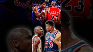 Jordan and Ewing battled from college all the way to NBA#michaeljordan #goat #chicagobulls #rivals