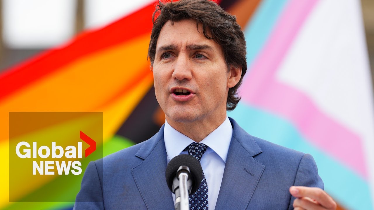 Trudeau Attends Pride Flag Raising Ceremony in Ottawa