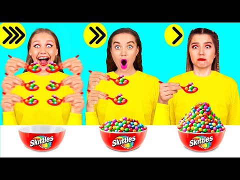 Fast, Medium or Slow Food Challenge | Funny Food Situations by DaRaDa Challenge