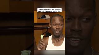 Jazz Chisholm Jr. understands the safety concern of eating a lollipop in the field