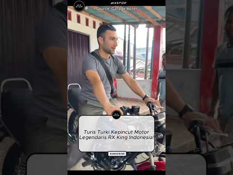 Turis Turki Kepincut Motor Legendaris RX King Indonesia!! #reaction #viral #trend #fypシ #usa