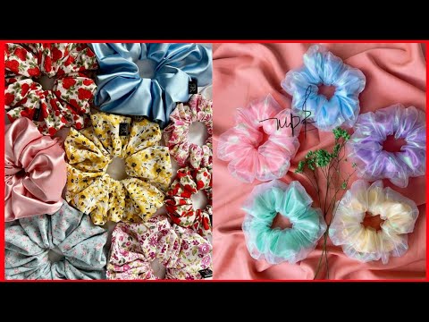 ✨️DIY SCRUNCHIE/Crea dos diseños de Scrunchie, coleteros, colas, moñas, donas #laçodecabelo
