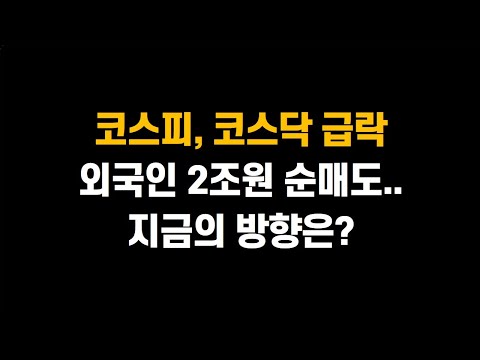 [2월 3일 (월)] 코스피, 코스닥 급락.. 2거래일 외국인 2조원 순매도!! 지금의 방향은?ㅣAI 소프트웨어가 대세인가!?ㅣ삼성전자, SK하이닉스, NAVER, 카카오