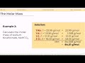 Molar Mass and Chemical Composition