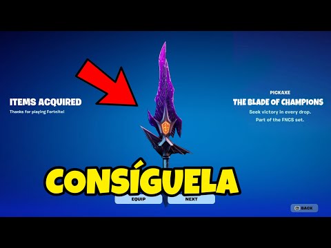 *NUEVO* CÓMO CONSEGUIR EL PICO ESPADA DE LOS CAMPEONES DE LA FNCS EN FORTNITE! NUEVO PICO FNCS!