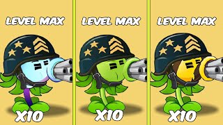 PvZ 2 Challenge - 10 Plants Level Max use 1 POWER UP Protect Sunflower Vs 50 Castlehead Zombies