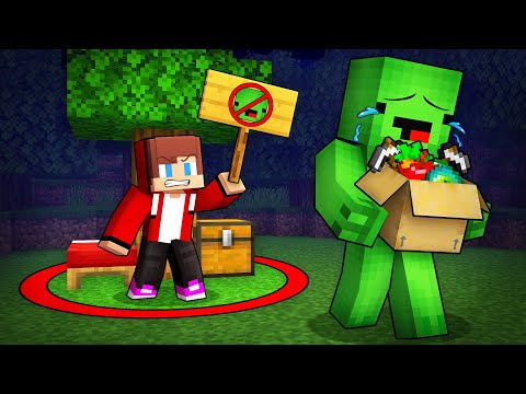 JJ Kicked Mikey Out Of the Red Circle in Minecraft (Maizen)