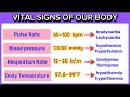 Vital Signs and Body Temperature