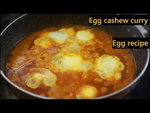 Egg cashew curry/egg gravy/brocken egg cashew gravy/egg recipes