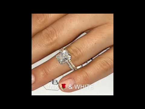 2.50 ct Radiant Cut Pave Wrap Design