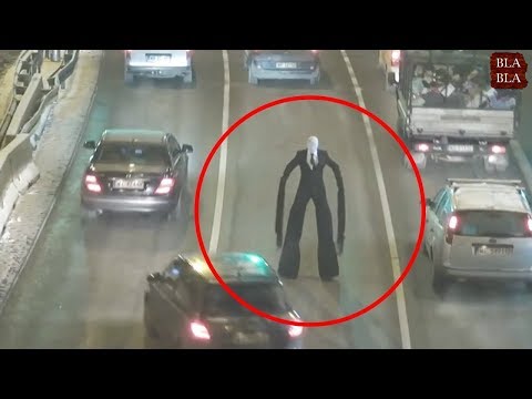 9 مشاهد ظهور رجل طويل حقيقية صورتها عدسات الكاميرا !!