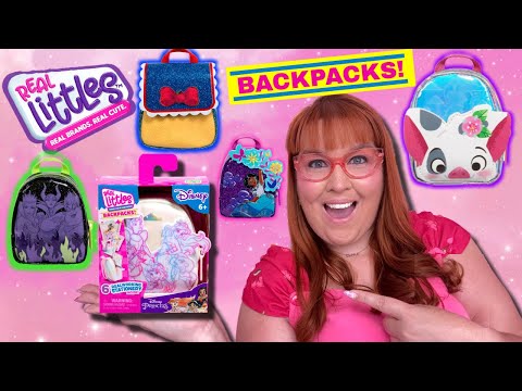 Unboxing Real Littles Disney Backpacks! Moana, Disney Villains & Princesses, Snow White, Encanto!  💜