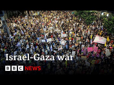 YouTube video thumbnail: Thousands Demand Peace During Protest in Israel's Capital Tel Aviv