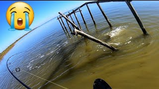Red fish hunting at Port Mansfield,Texas