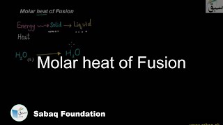 Molar heat of Fusion