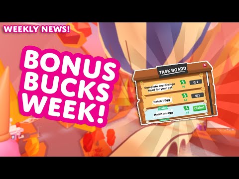 💵Get Ready For BONUS BUCKS TASKS! 💰2X Bucks & Aging Weekend! ✨ Adopt Me Weekly News!