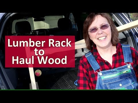 Lumber Rack for Hauling Wood in Truck, Car, or SUV