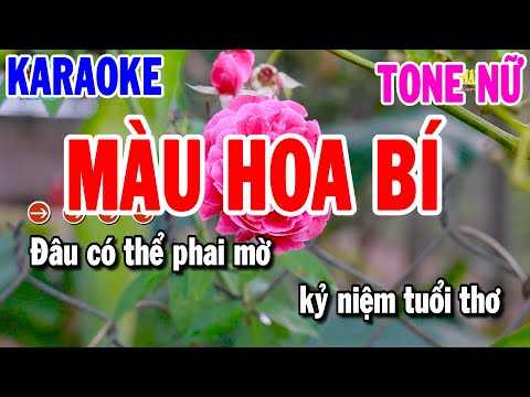 Karaoke Màu Hoa Bí Tone Nữ | Nhạc Sống Trữ Tình Dễ Hát | Karaoke Thanh Hải