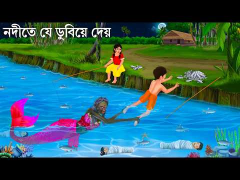 ভাইয়ের পা টেনে জলে নিয়ে গেল | Jalpari O Bhuter Cartoon | Notun Bangla Golpo | Bengali Fairy Tales