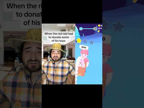 When the rich kid had to donate some of his toy. #happy #funny #funnyteacher #gaming #pov