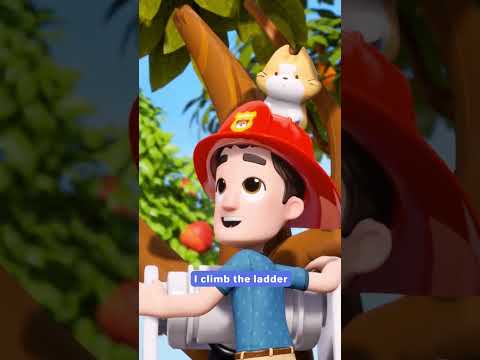 🚒🔥 The Fire Truck Song 🎵 Save the Little Cat! 🚒🐱 #appMink #shorts  #Kids Song & Nursery Rhymes