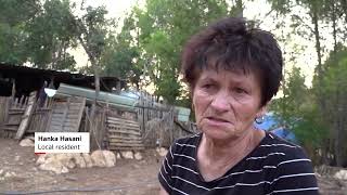 YouTube video thumbnail: Albanian Couple Battles Wildfire With Tree Branches Near Kruja
