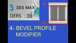 ders 39 : Bevel profil modifier.