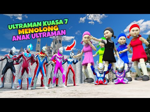 ULTRAMAN CANTIK MEMBEBASKAN ANAKNYA YANG DICULIK DIBANTU ULTRAMAN KUASA 7, GTA 5 ULTRAMAN