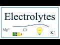 Electrolytes and Non-Electrolytes Concepts
